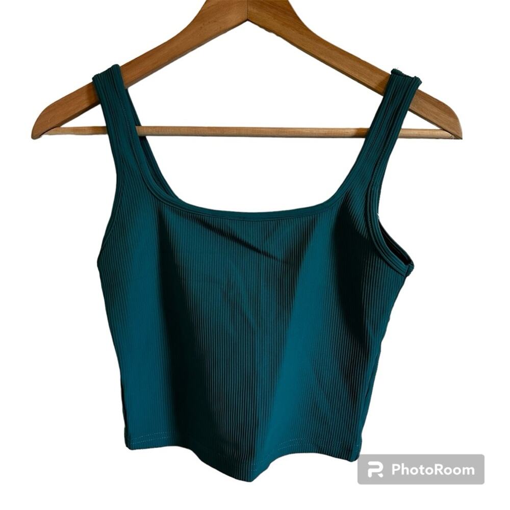 Laslulu women’s tank top small‎ green NWT